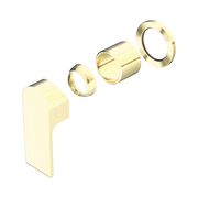 Nero Bianca Wall/Shower Mixer 60mm Plate Trim Kits Only, Brushed Gold