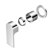 Nero Bianca Wall/Shower Mixer 60mm Plate Trim Kits Only, Chrome