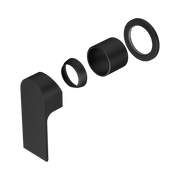 Nero Bianca Wall/Shower Mixer 60mm Plate Trim Kits Only, Matte Black