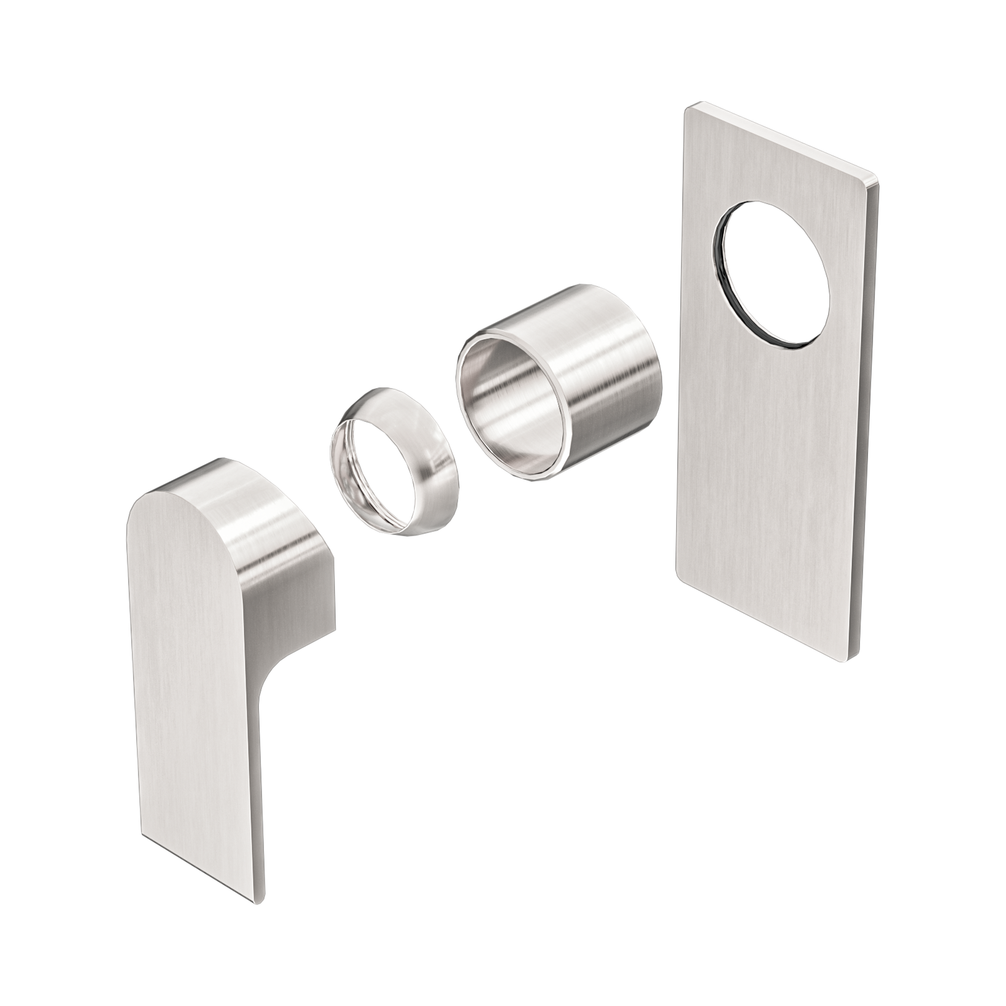 Nero Bianca Wall/Shower Mixer Trim Kits Only, Brushed Nickel