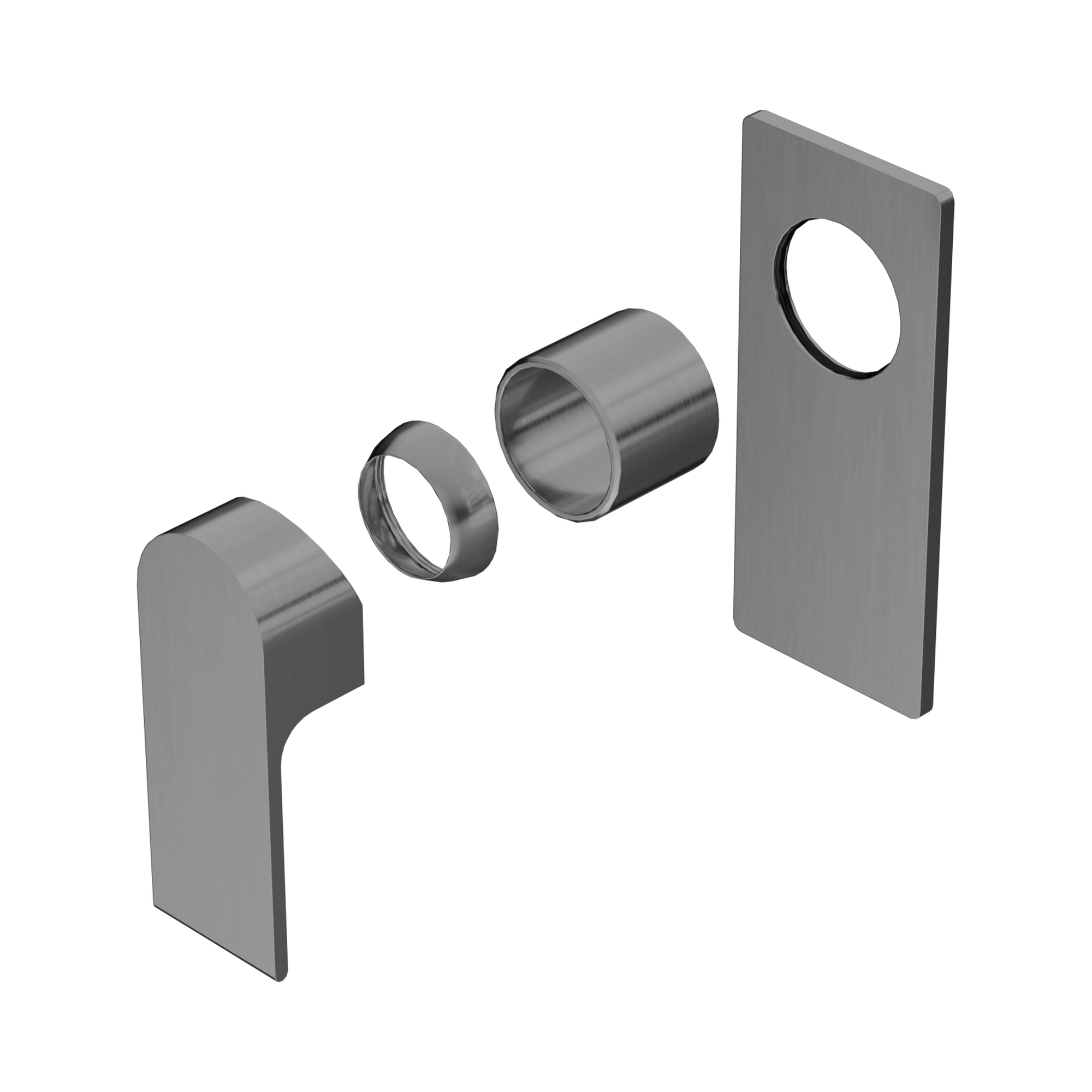 Nero Bianca Wall/Shower Mixer Trim Kits Only, Gun Metal