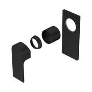 Nero Bianca Wall/Shower Mixer Trim Kits Only, Matte Black