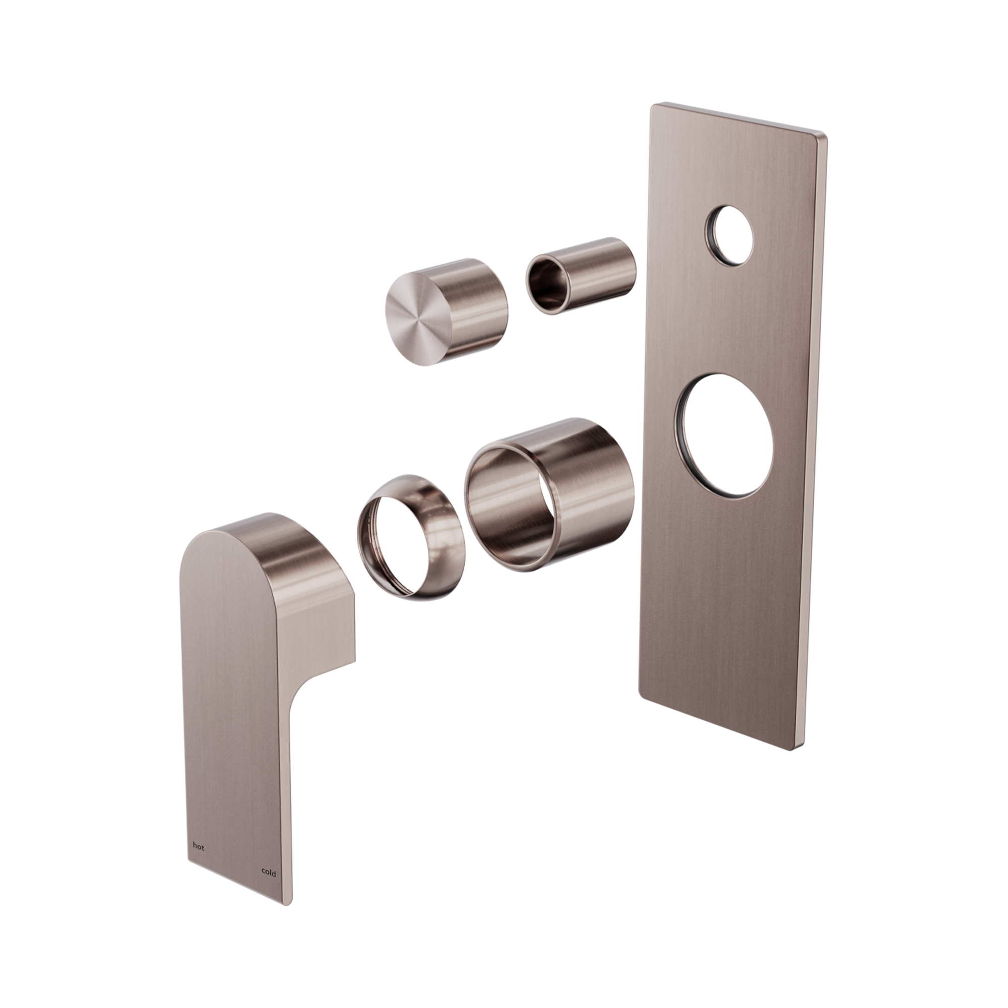 Nero Bianca Diverter Mixer Trim Kits Only, Brushed Bronze