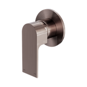 Nero Bianca Wall/Shower Mixer 80mm Plate, Brushed Bronze