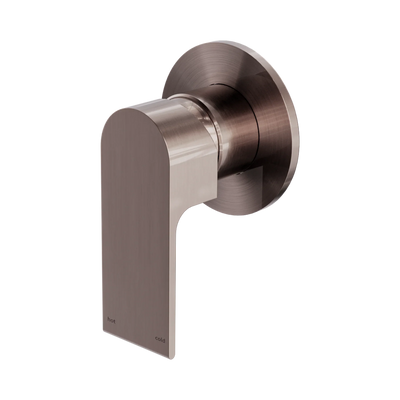 Nero Bianca Shower Mixer 80mm Plate, Brushed Bronze