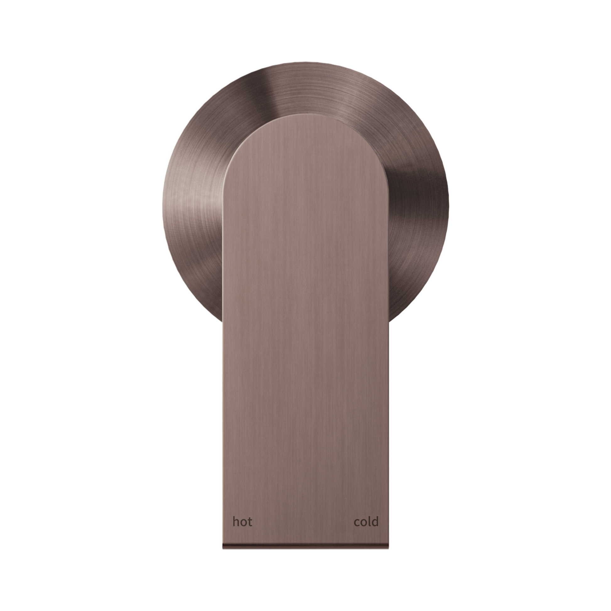 Nero Bianca Wall/Shower Mixer 80mm Plate, Brushed Bronze