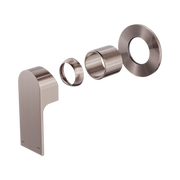 Nero Bianca Wall/Shower Mixer 80mm Plate Trim Kits Only, Brushed Bronze