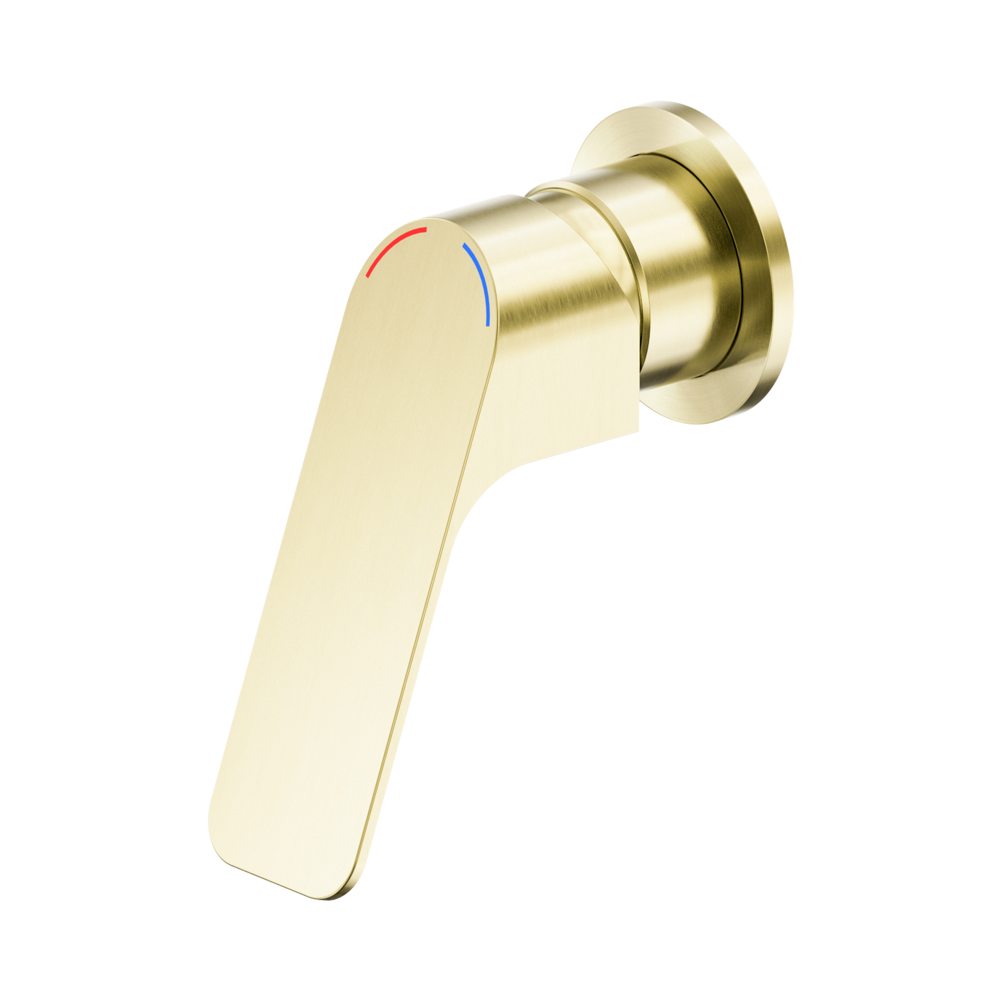 Nero Bianca Care Wall/Shower Mixer 60mm Plate, Brushed Gold