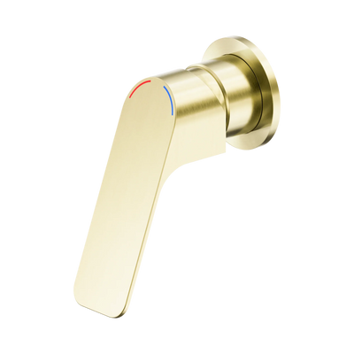 Nero Bianca Care Shower Mixer 60mm Plate, Brushed Gold
