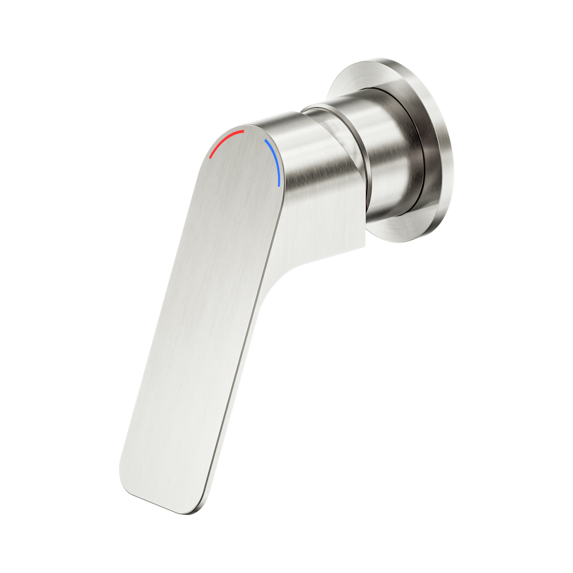 Nero Bianca Care Wall/Shower Mixer 60mm Plate, Brushed Nickel