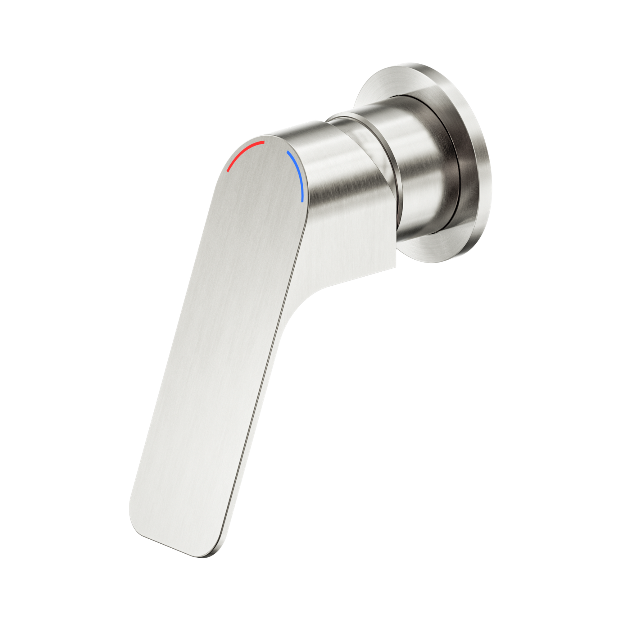 Nero Bianca Care Wall/Shower Mixer 60mm Plate, Brushed Nickel