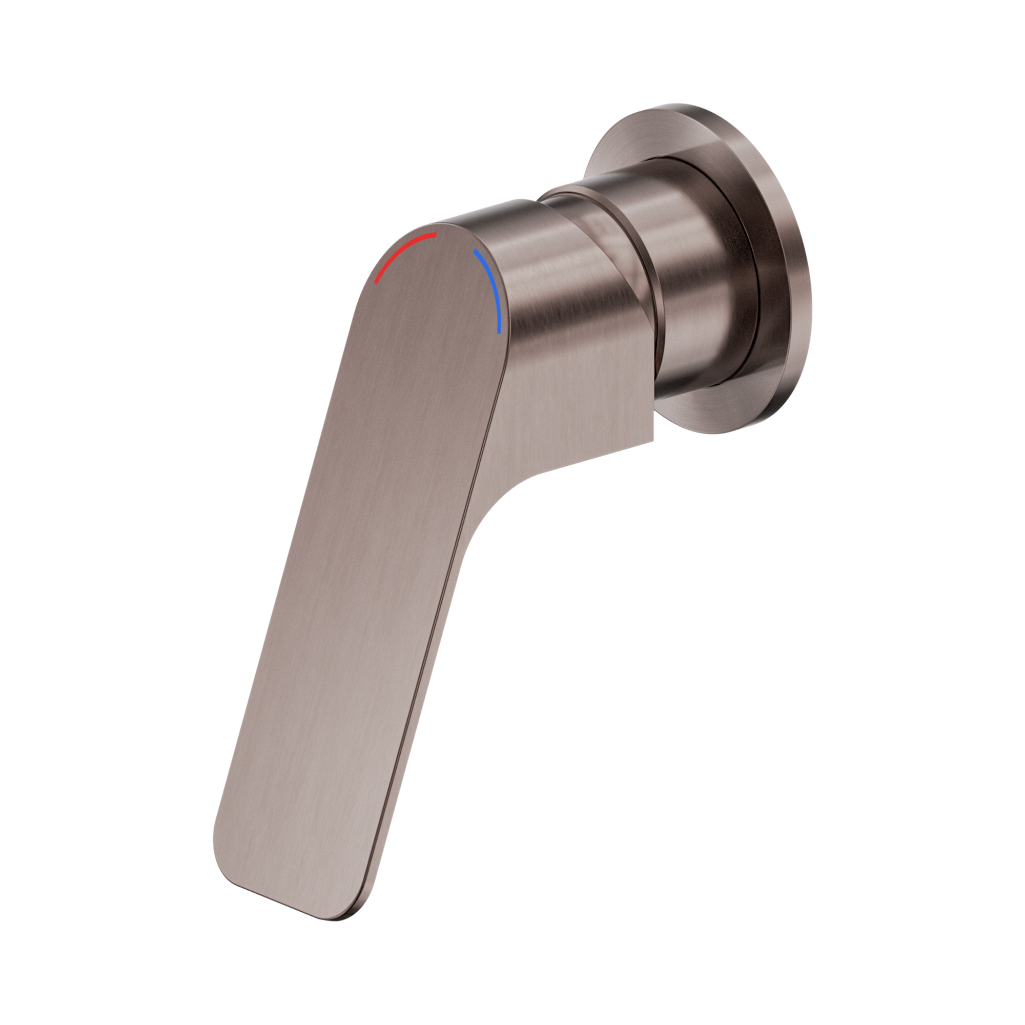 Nero Bianca Care Wall/Shower Mixer 60mm Plate, Brushed Bronze