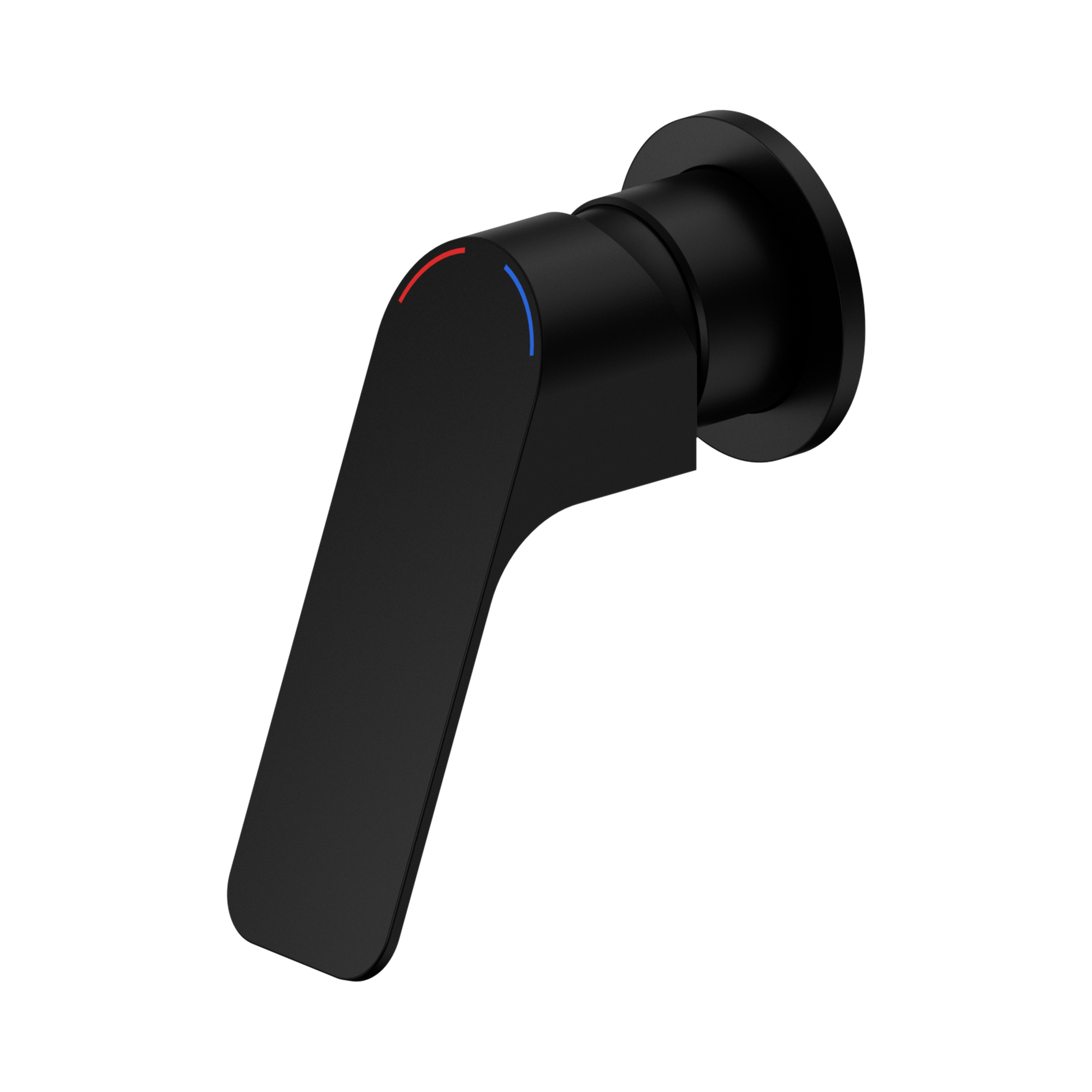 Nero Bianca Care Wall/Shower Mixer 60mm Plate, Matte Black