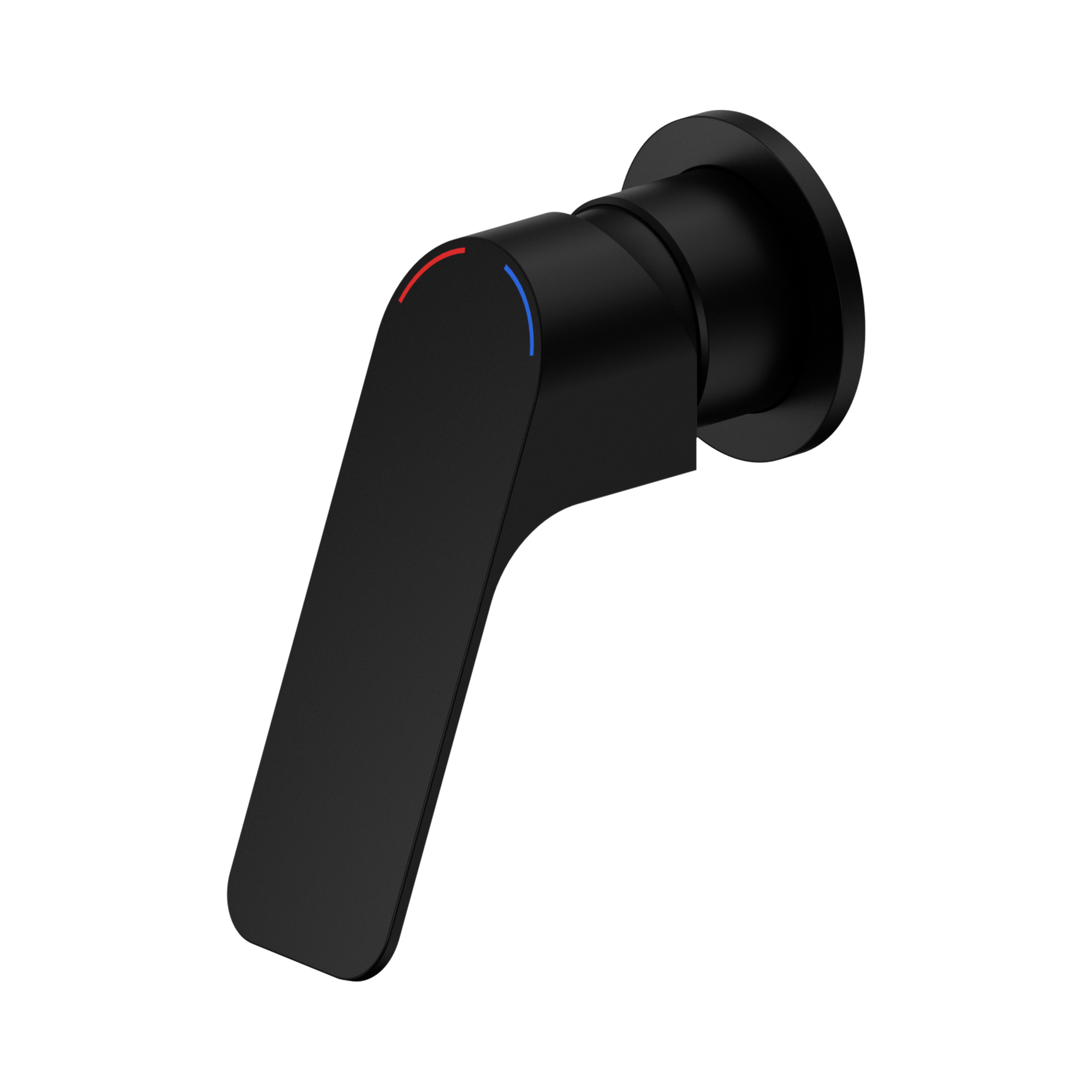 Nero Bianca Care Wall/Shower Mixer 60mm Plate, Matte Black