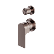 Nero Bianca Diverter Mixer Separate Back Plate, Brushed Bronze