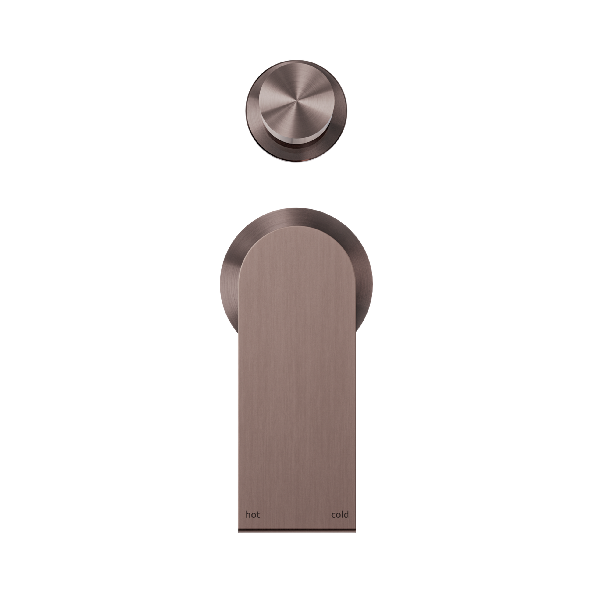 Nero Bianca Diverter Mixer Separate Back Plate, Brushed Bronze