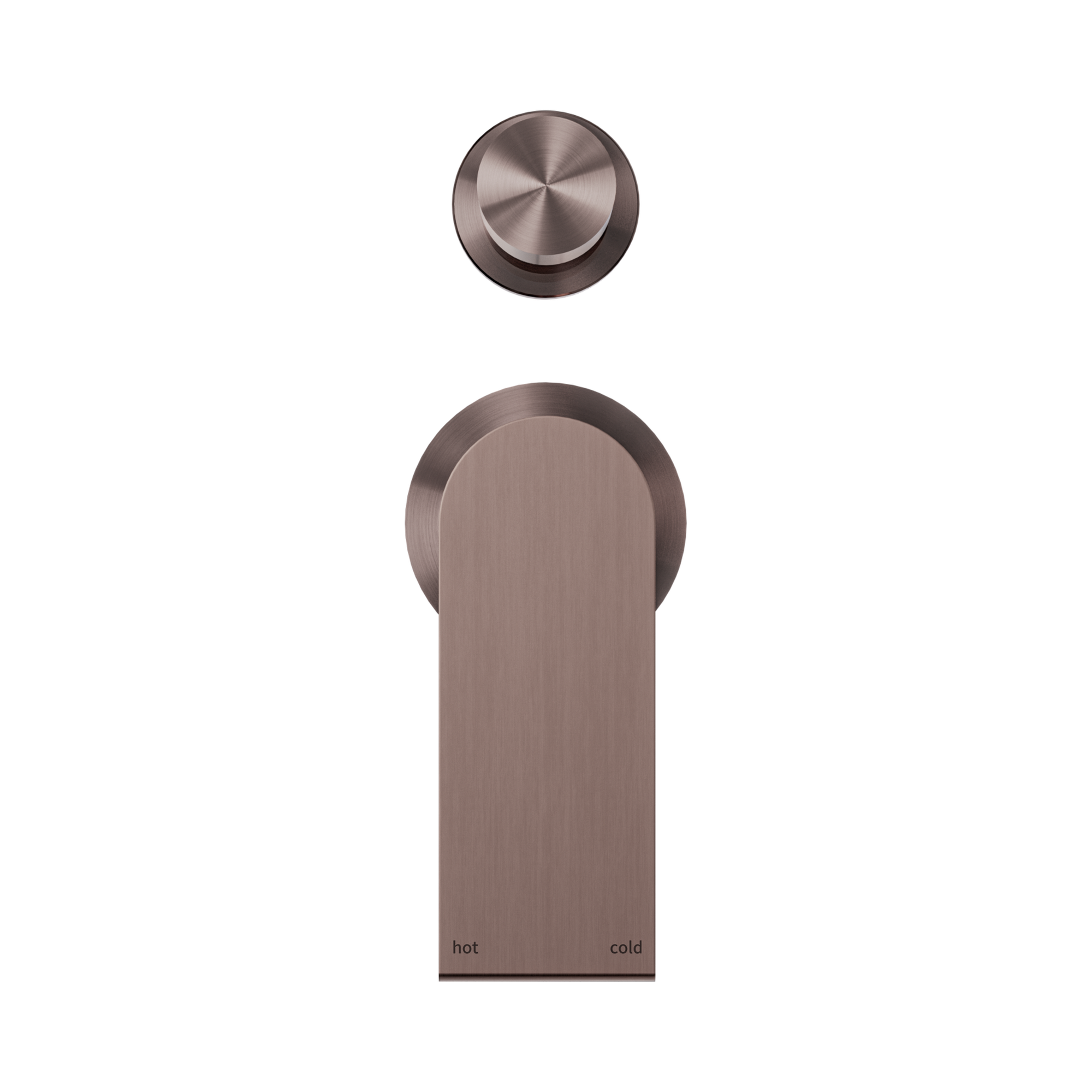 Nero Bianca Diverter Mixer Separate Back Plate, Brushed Bronze