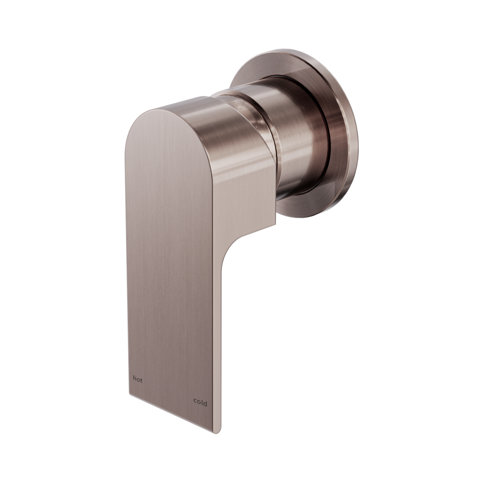 Nero Bianca Wall/Shower Mixer 60mm Plate, Brushed Bronze
