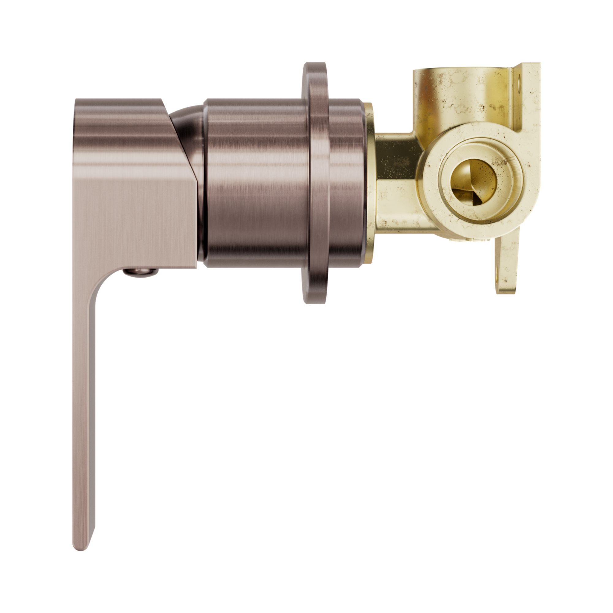 Nero Bianca Wall/Shower Mixer 60mm Plate, Brushed Bronze