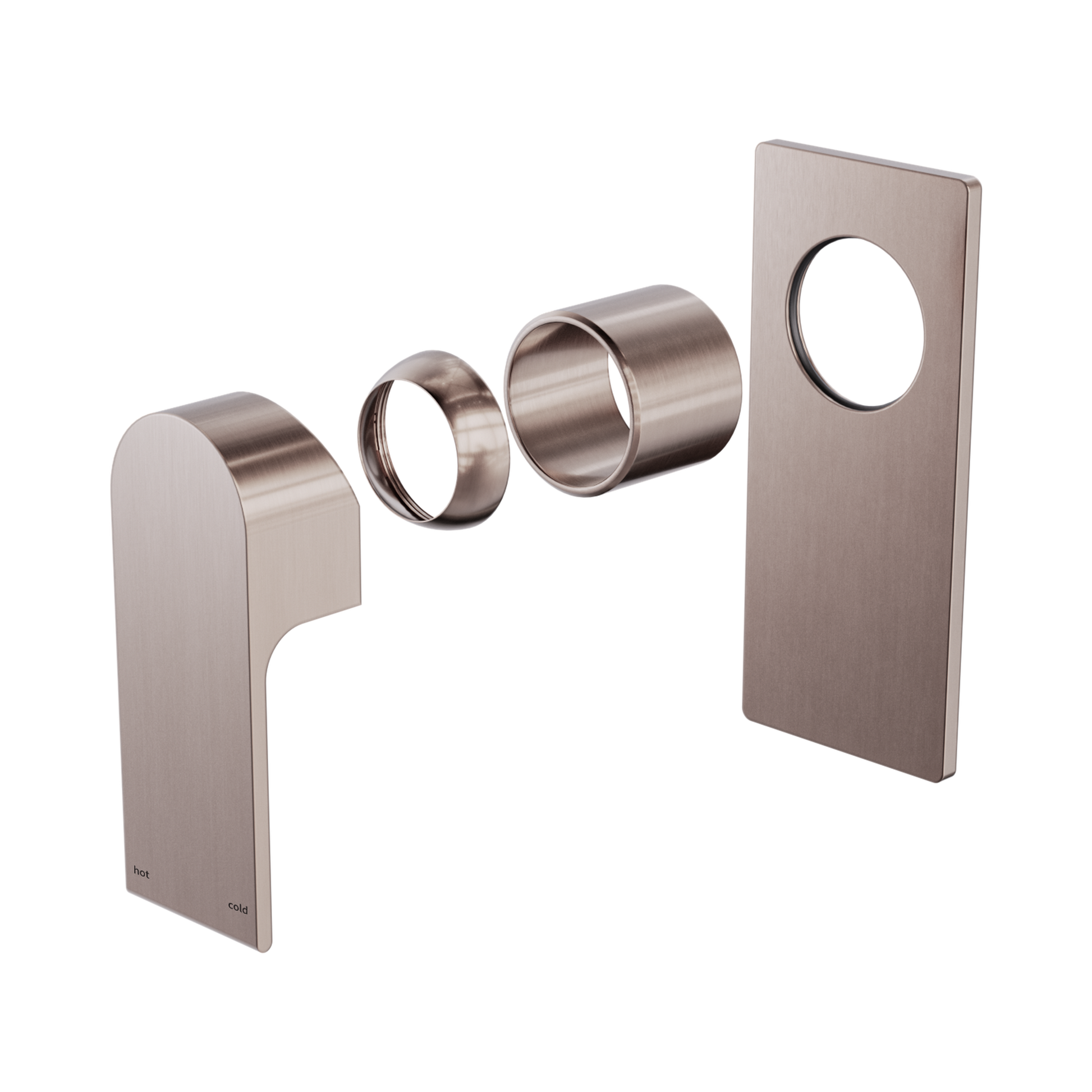 Nero Bianca Wall/Shower Mixer Trim Kits Only, Brushed Bronze