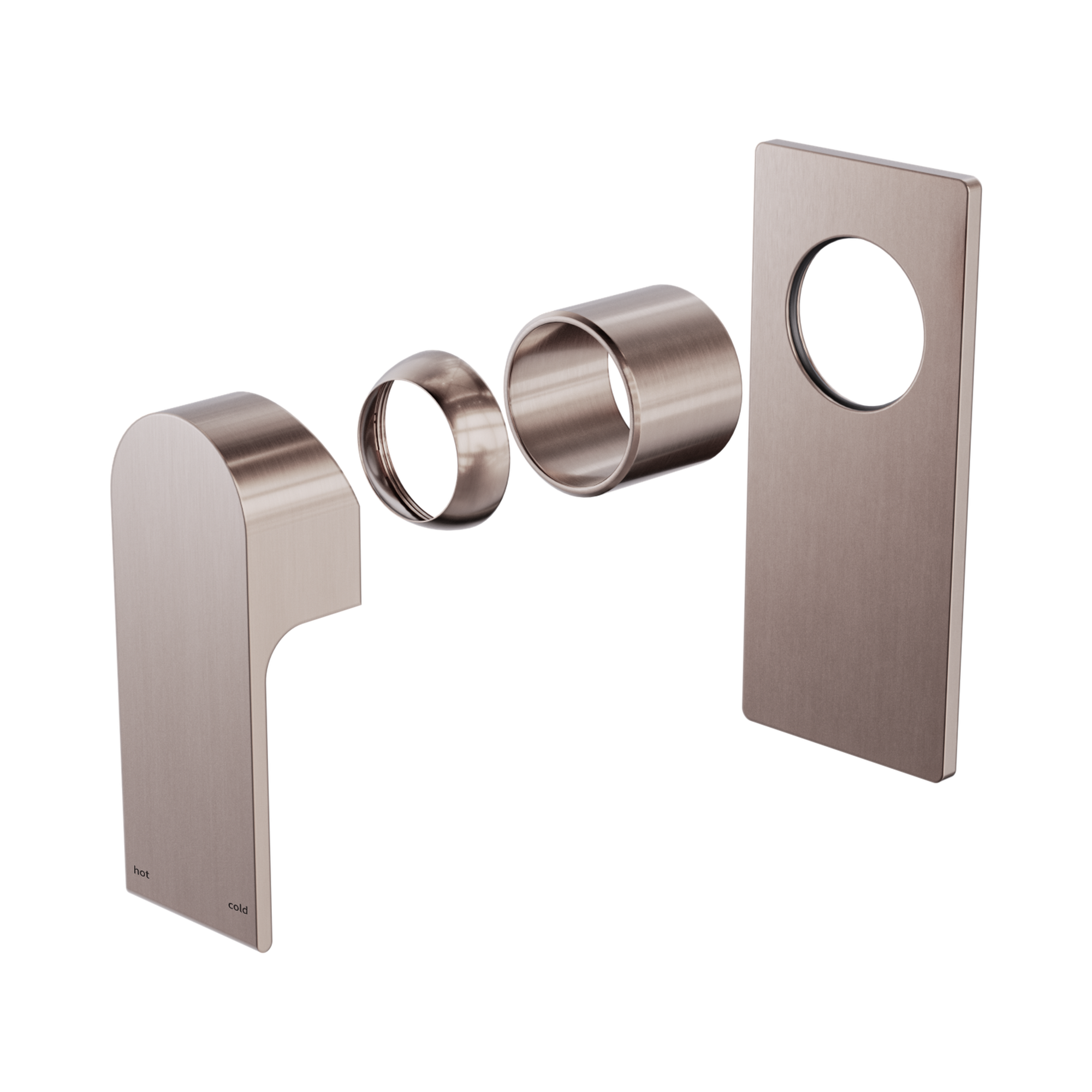 Nero Bianca Wall/Shower Mixer Trim Kits Only, Brushed Bronze