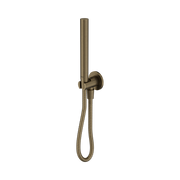 Nero Slim Shower On Bracket II, Tumbled Antique Brass