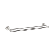 Nero Dolce Double Towel Rail 700mm, Brushed Nickel