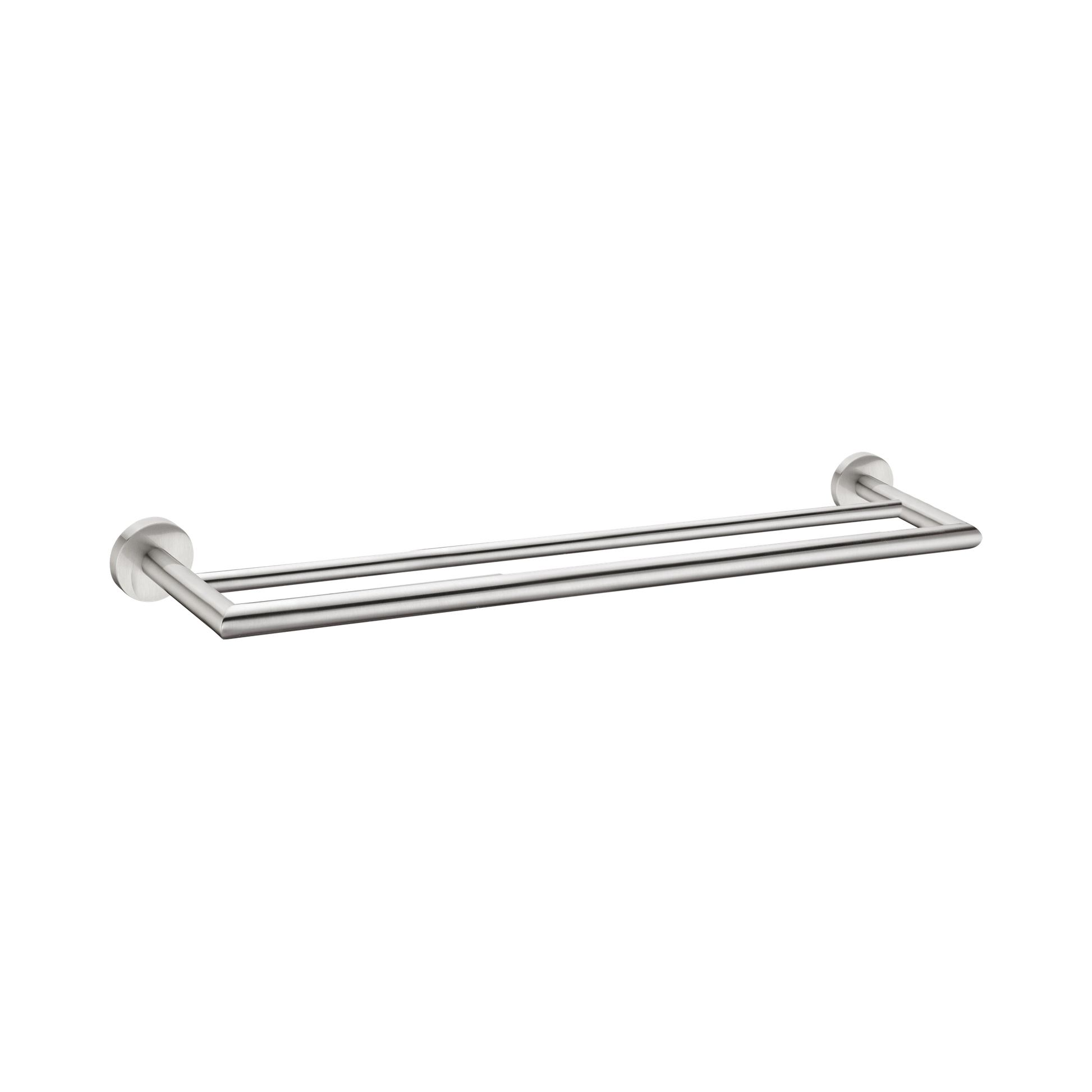 Nero Dolce Double Towel Rail 700mm, Brushed Nickel