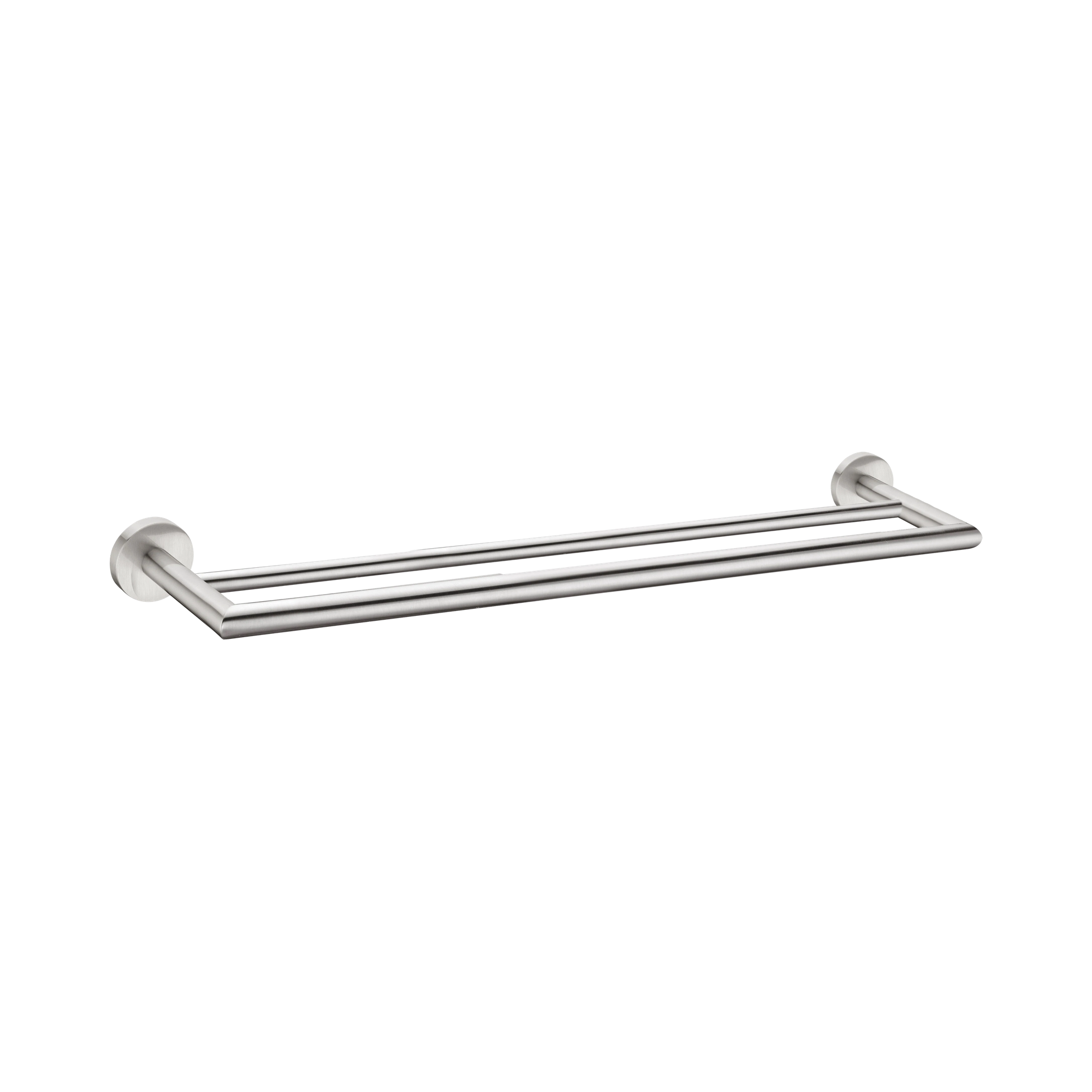 Nero Dolce Double Towel Rail 700mm, Brushed Nickel
