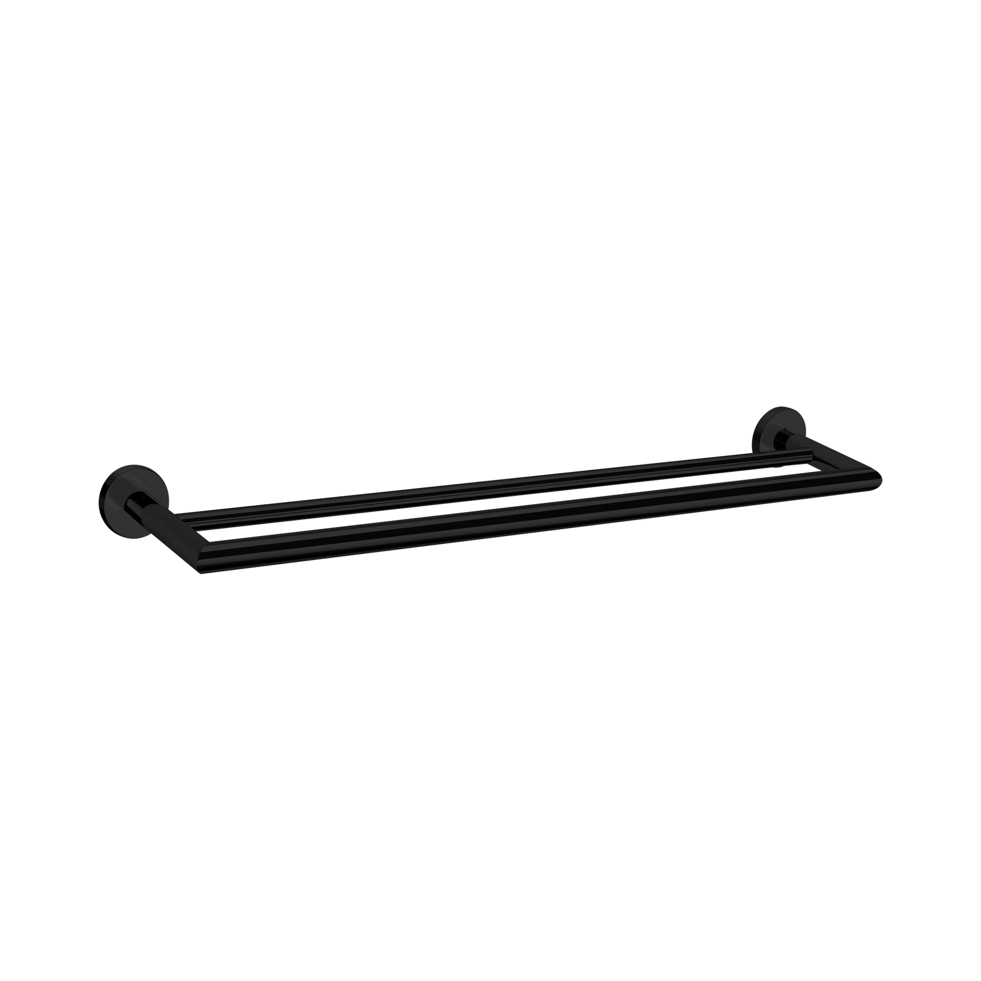 Nero Dolce Double Towel Rail 700mm, Matte Black