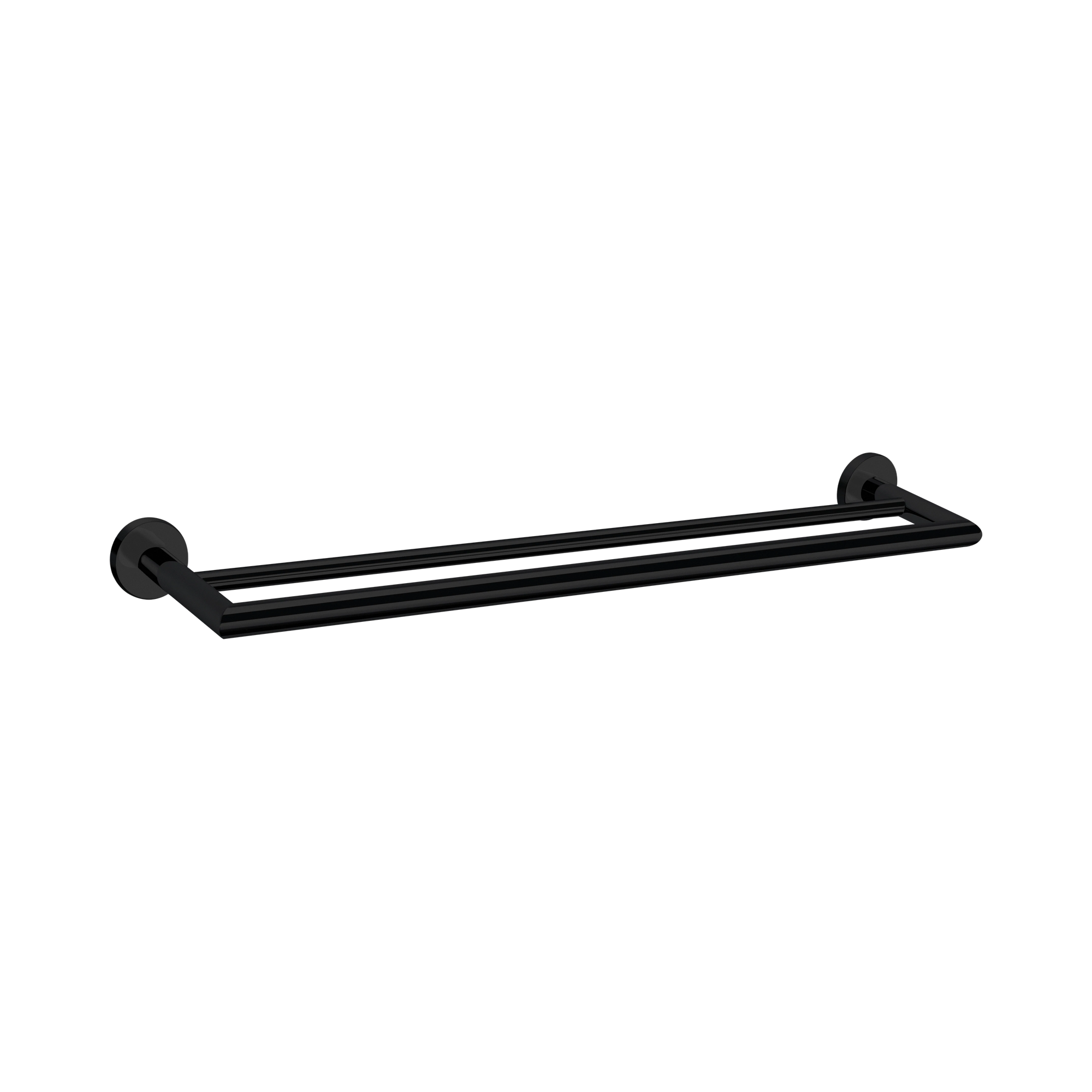 Nero Dolce Double Towel Rail 700mm, Matte Black