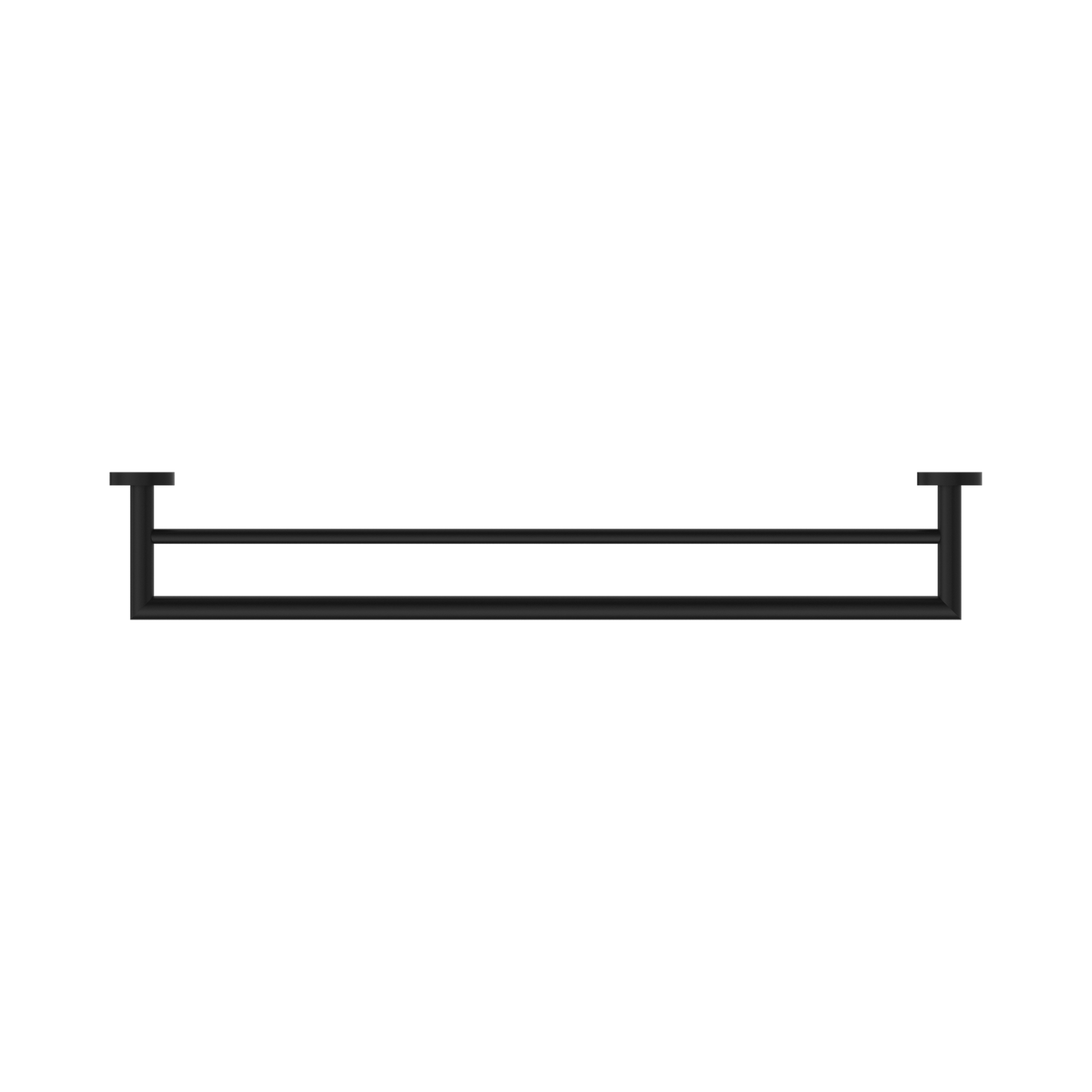 Nero Dolce Double Towel Rail 700mm, Matte Black