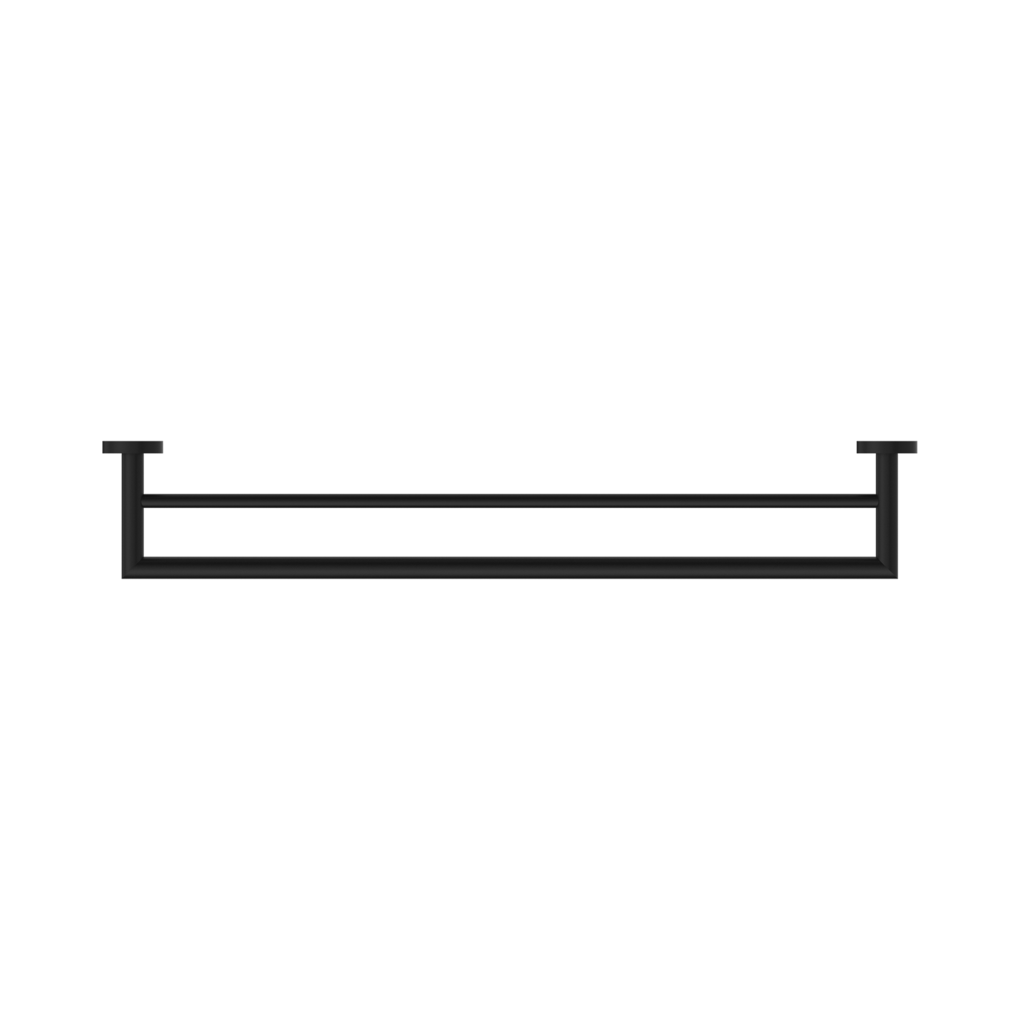 Nero Dolce Double Towel Rail 700mm, Matte Black