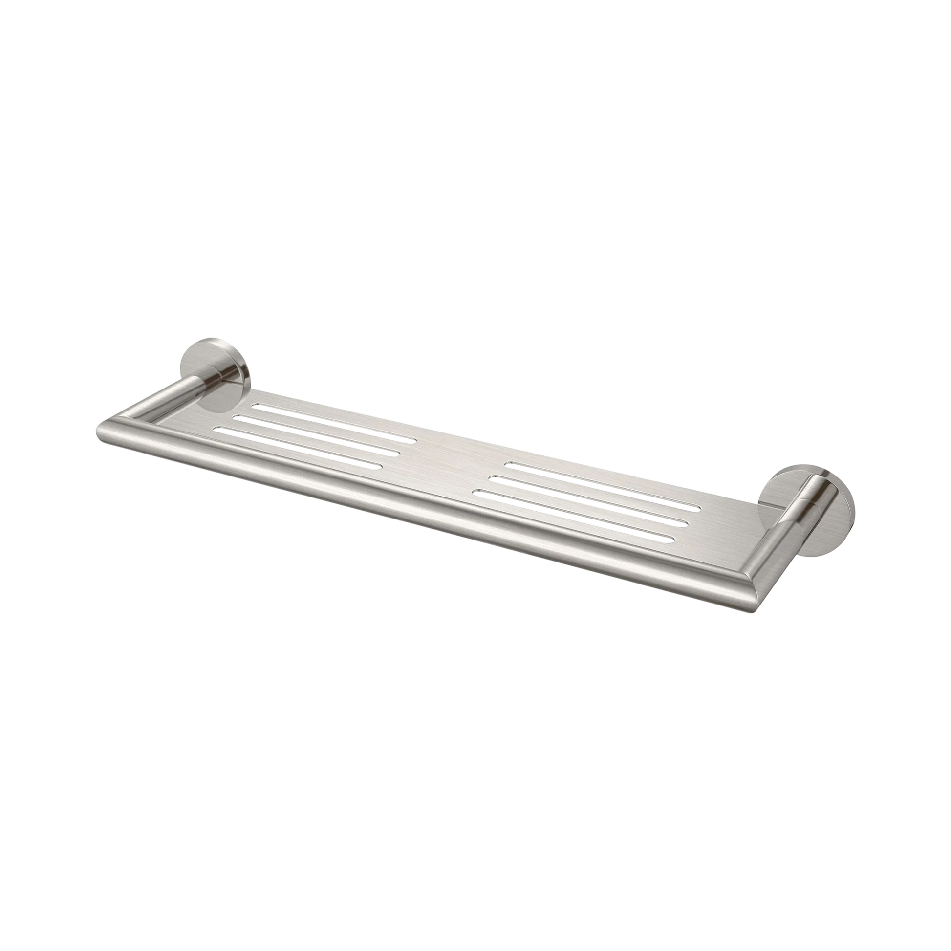Nero Dolce Metal Shower Shelf, Brushed Nickel
