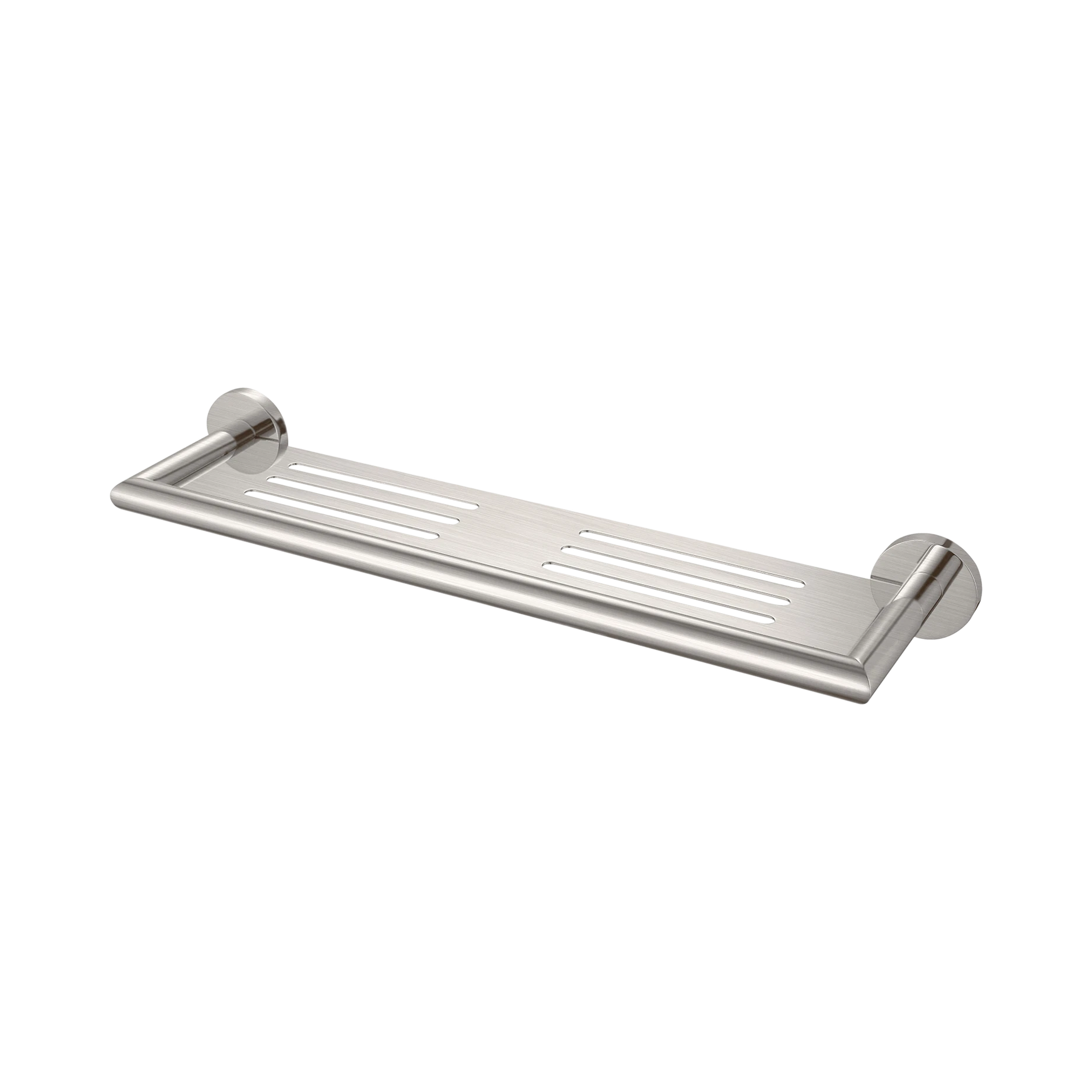 Nero Dolce Metal Shower Shelf, Brushed Nickel