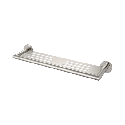 Nero Dolce Metal Shower Shelf, Brushed Nickel