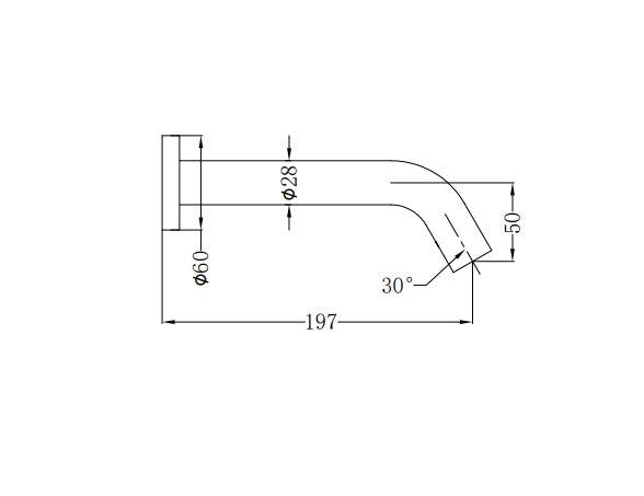 NERO MECCA WALL MOUNT SENSOR TAP BRUSHED NICKEL