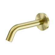 Nero Mecca Wall-Mounted Sensor Tap with 80mm Wall Plate, Brushed Gold