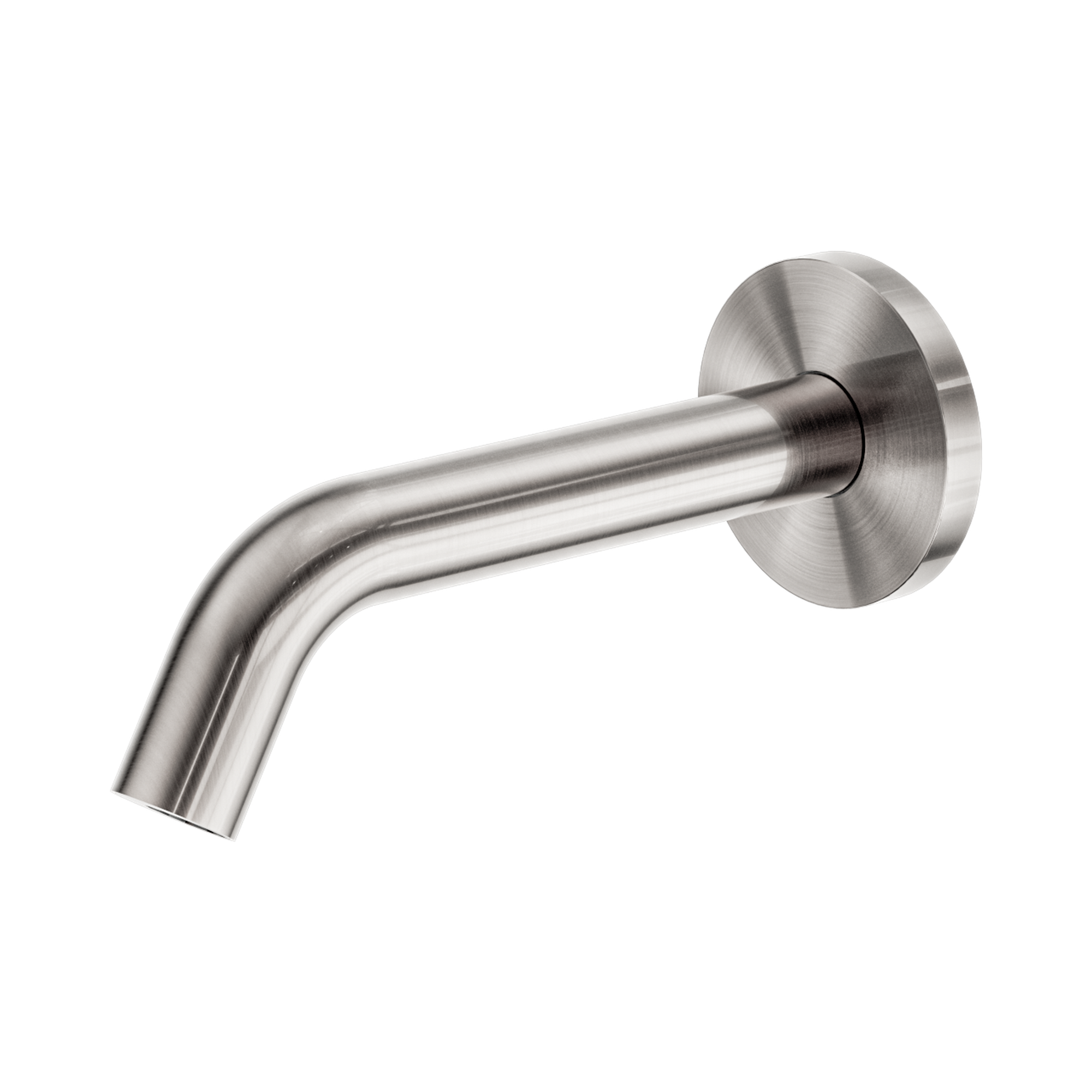 Nero Mecca Wall-Mounted Sensor Tap with 80mm Wall Plate, Brushed Nickel