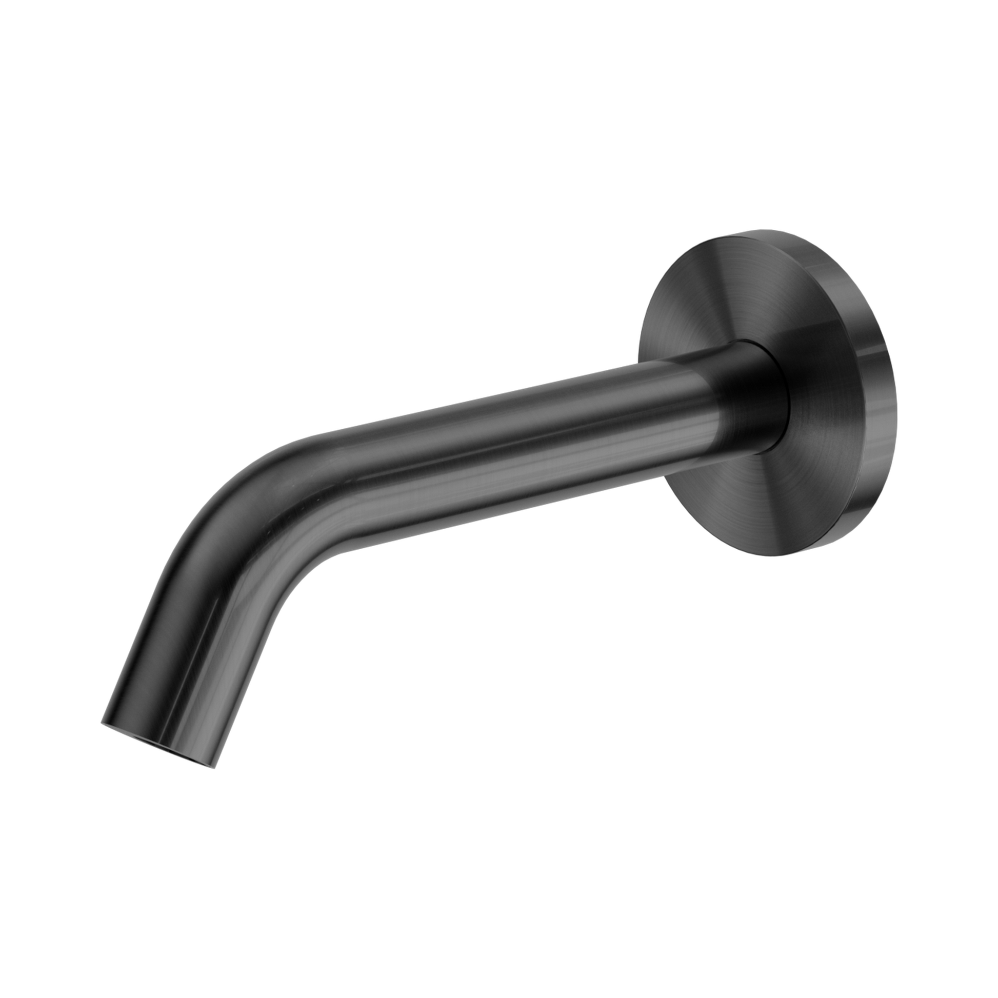 Nero Mecca Wall-Mounted Sensor Tap with 80mm Wall Plate, Gun Metal