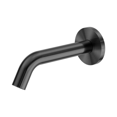 Nero Mecca Wall-Mounted Sensor Tap with 80mm Wall Plate, Gun Metal