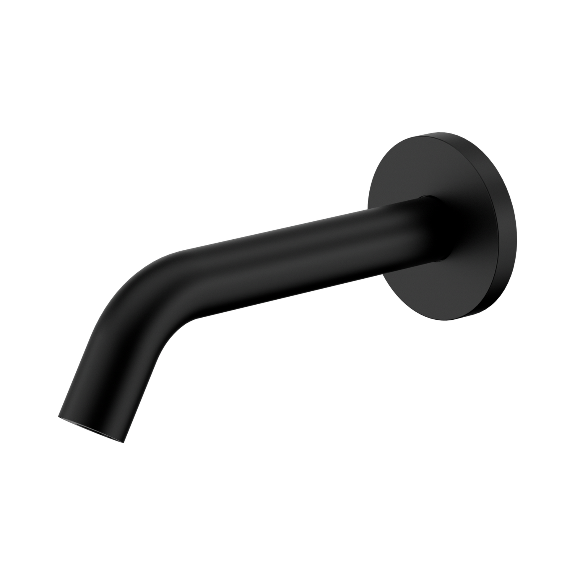 Nero Mecca Wall-Mounted Sensor Tap with 80mm Wall Plate, Matte Black