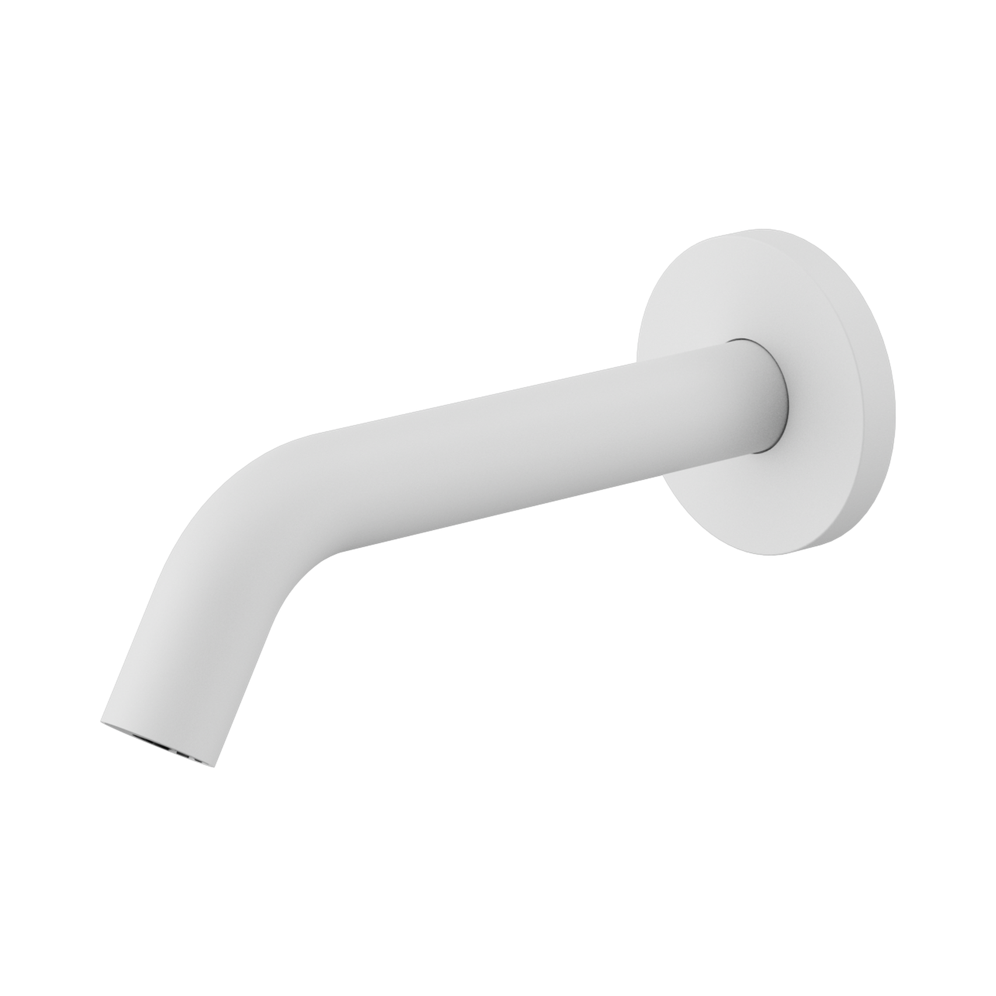 Nero Mecca Wall-Mounted Sensor Tap with 80mm Wall Plate, Matte White
