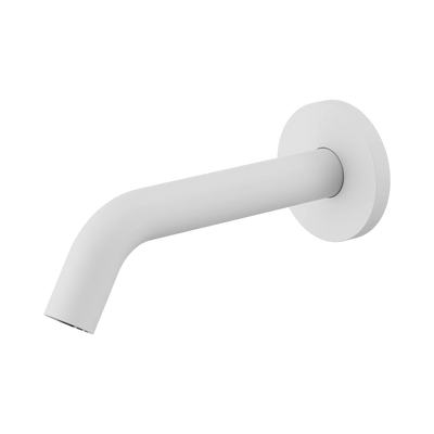 Nero Mecca Wall-Mounted Sensor Tap with 80mm Wall Plate, Matte White