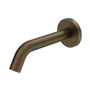 Nero Mecca Wall-Mounted Sensor Tap with 80mm Wall Plate, Tumbled Antique Brass