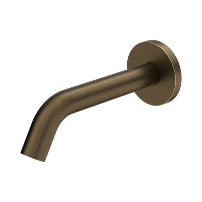 Nero Mecca Wall-Mounted Sensor Tap with 80mm Wall Plate, Tumbled Antique Brass