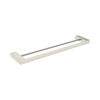 Nero Celia Double Towel Rail 600mm, Brushed Nickel