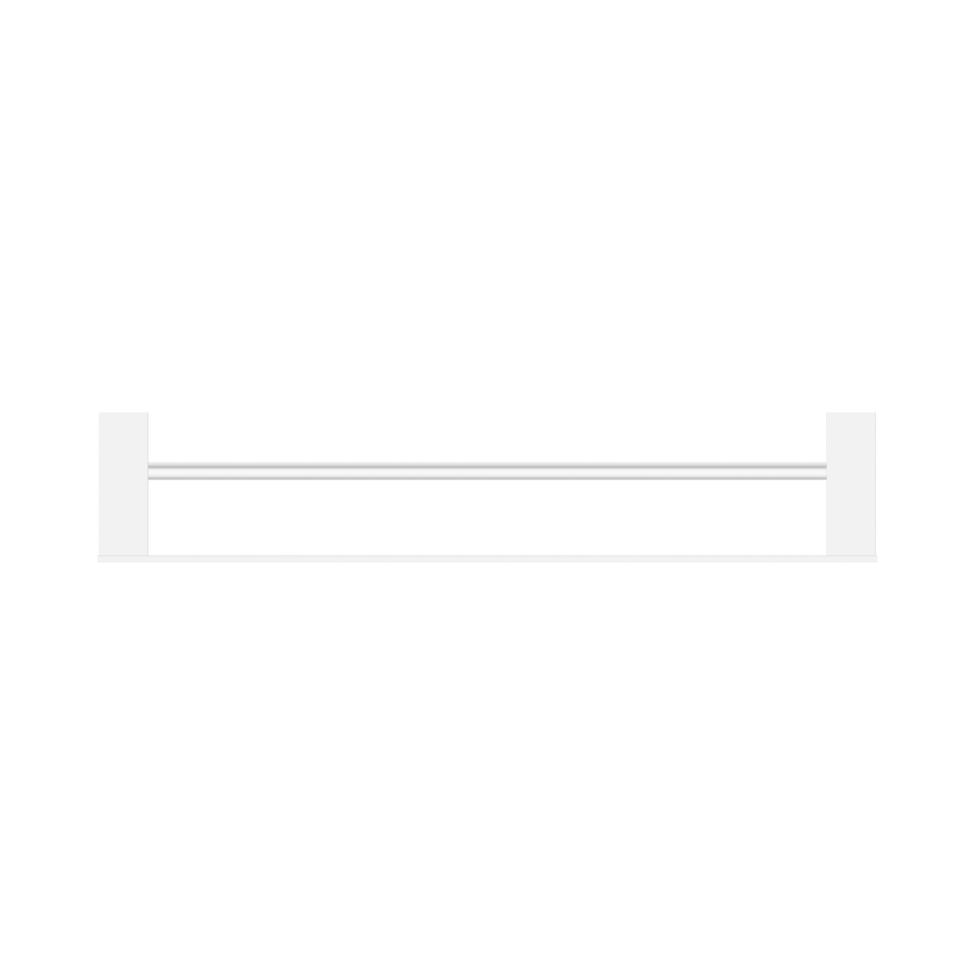 Nero Celia Double Towel Rail 600mm, Chrome