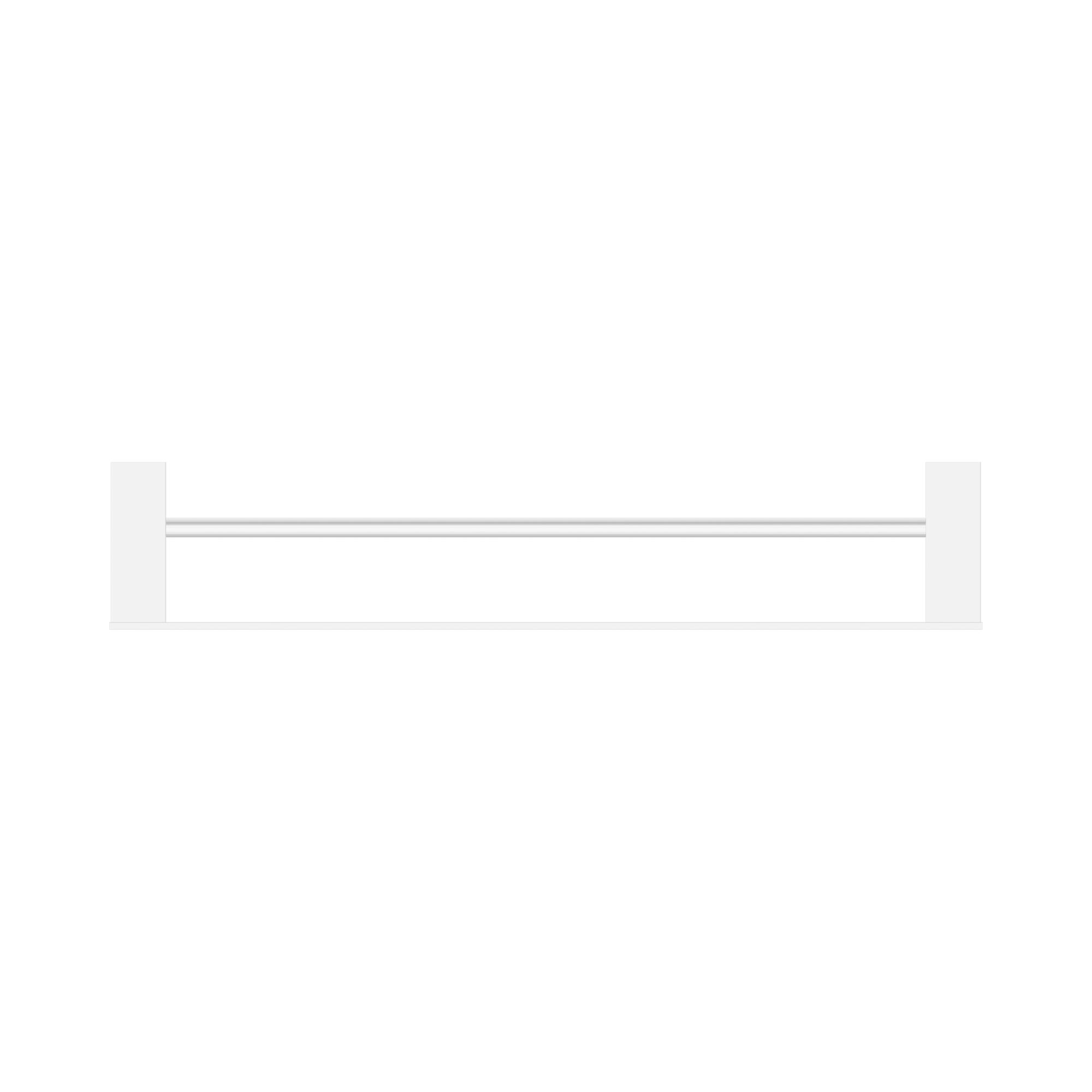 Nero Celia Double Towel Rail 600mm, Chrome