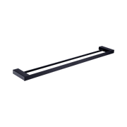 Nero Celia Double Towel Rail 600mm, Matte Black